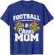 Football Cheer Mom High School Cheerleader Cheerleading T-Shirt - T-Shirt | Royal