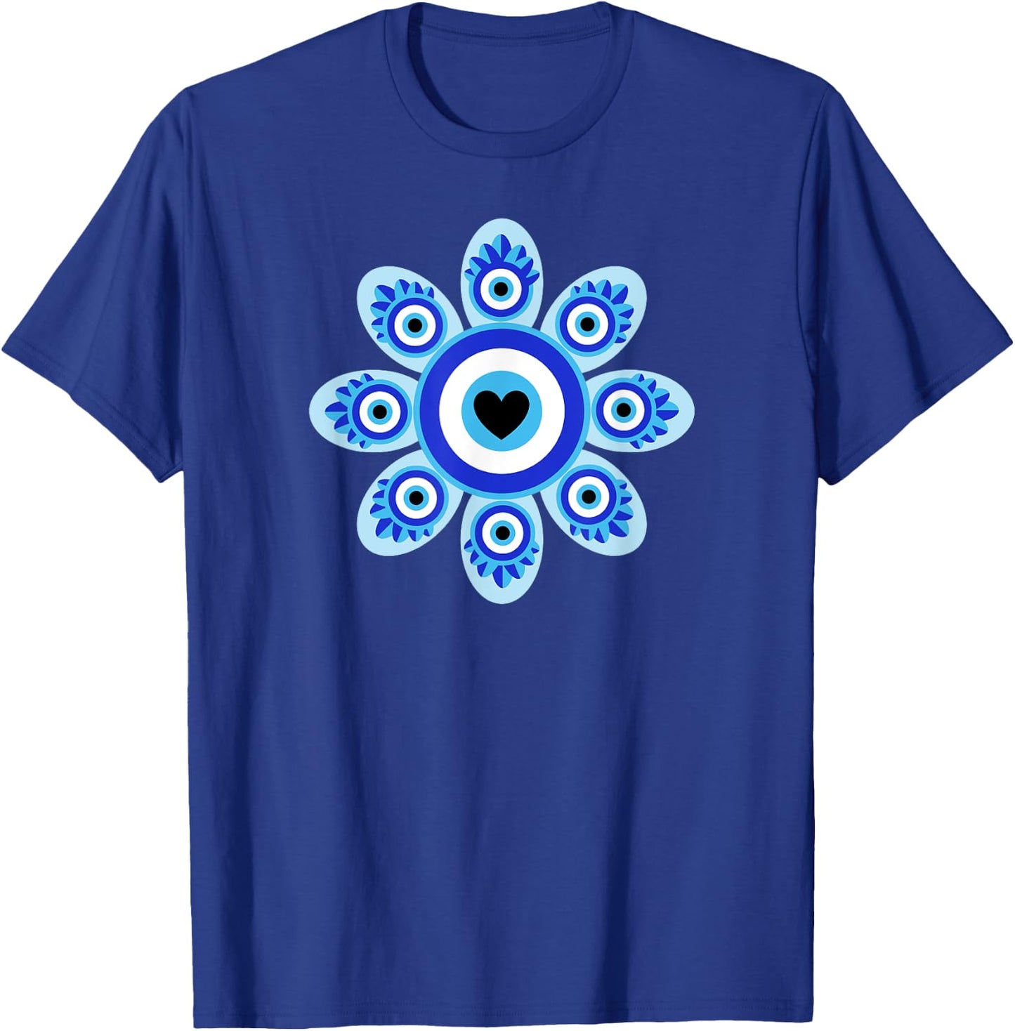 Evil Eye Floral Esoteric Mystical Aesthetic T-Shirt - T-Shirt | Royal