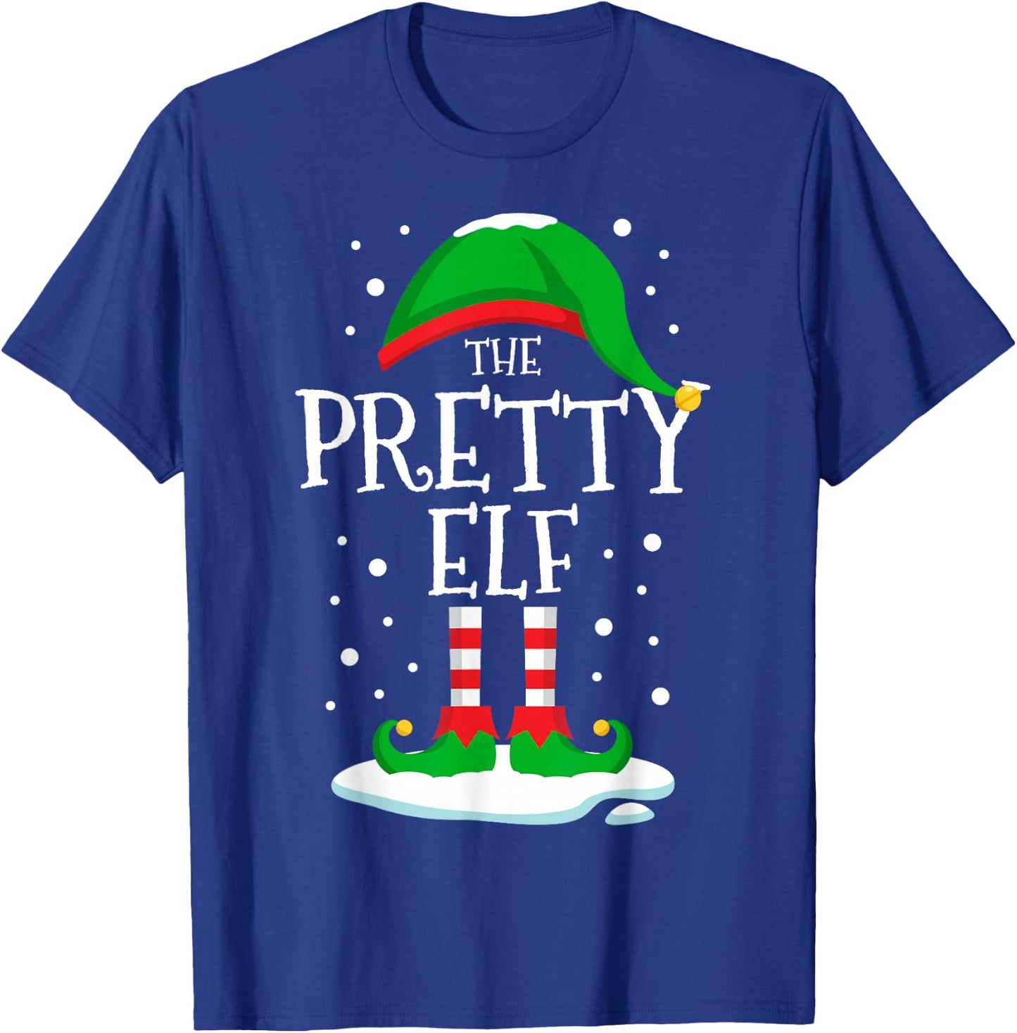 The Pretty Elf Christmas Family Matching Xmas Group Funny T-Shirt - T-Shirt | Royal