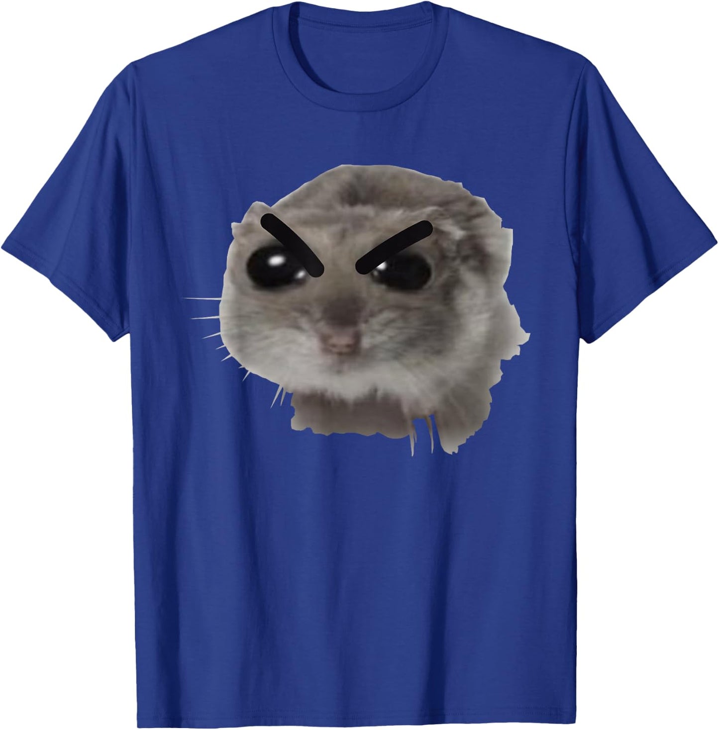 Angry Coquette Hamster Funny Meme / Big Eye Eyes Eyed Mouse T-Shirt - T-Shirt | Royal