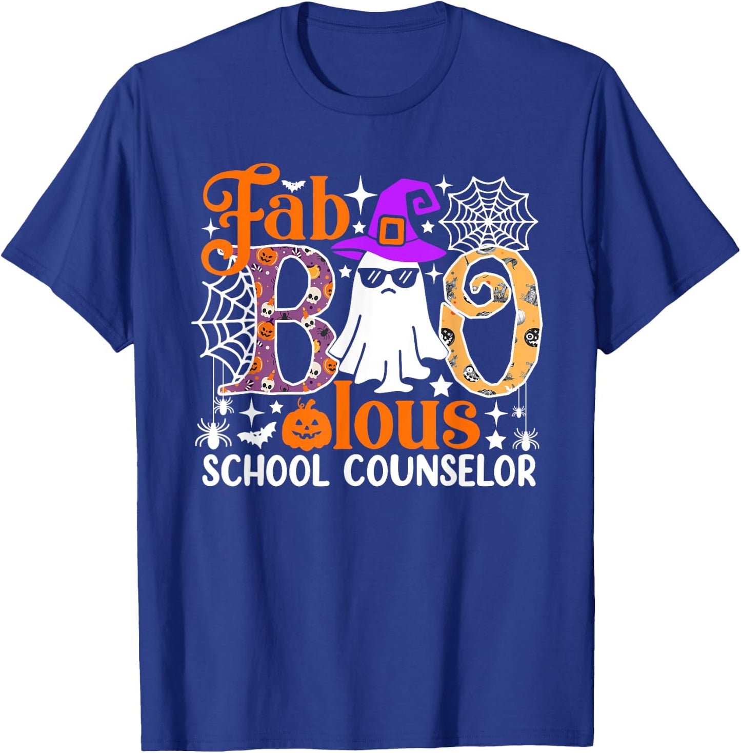 Fab Boo Lous School Counselor Funny Halloween Costume T-Shirt - T-Shirt | Royal