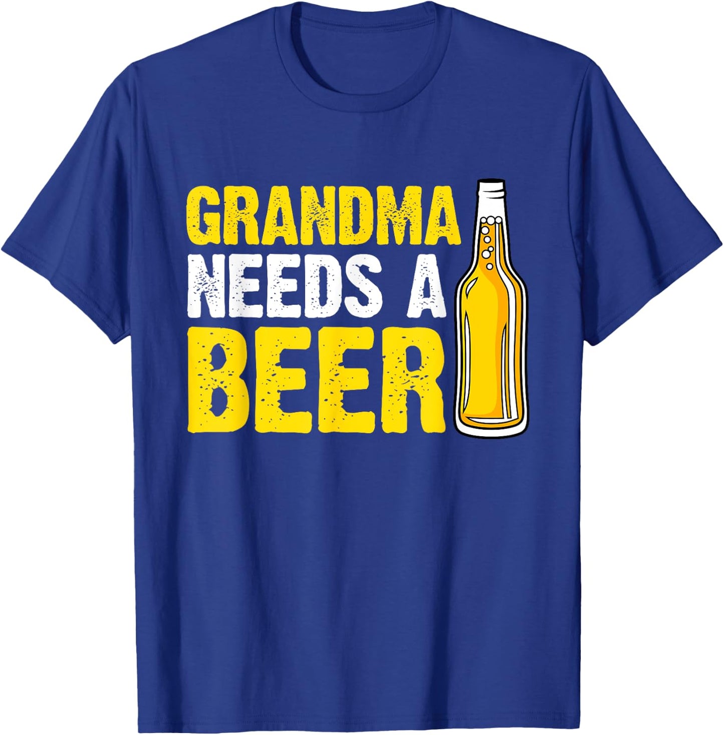 Funny Grandma Needs Retro Beer Drinking Mama Mother's Day T-Shirt - T-Shirt | Royal