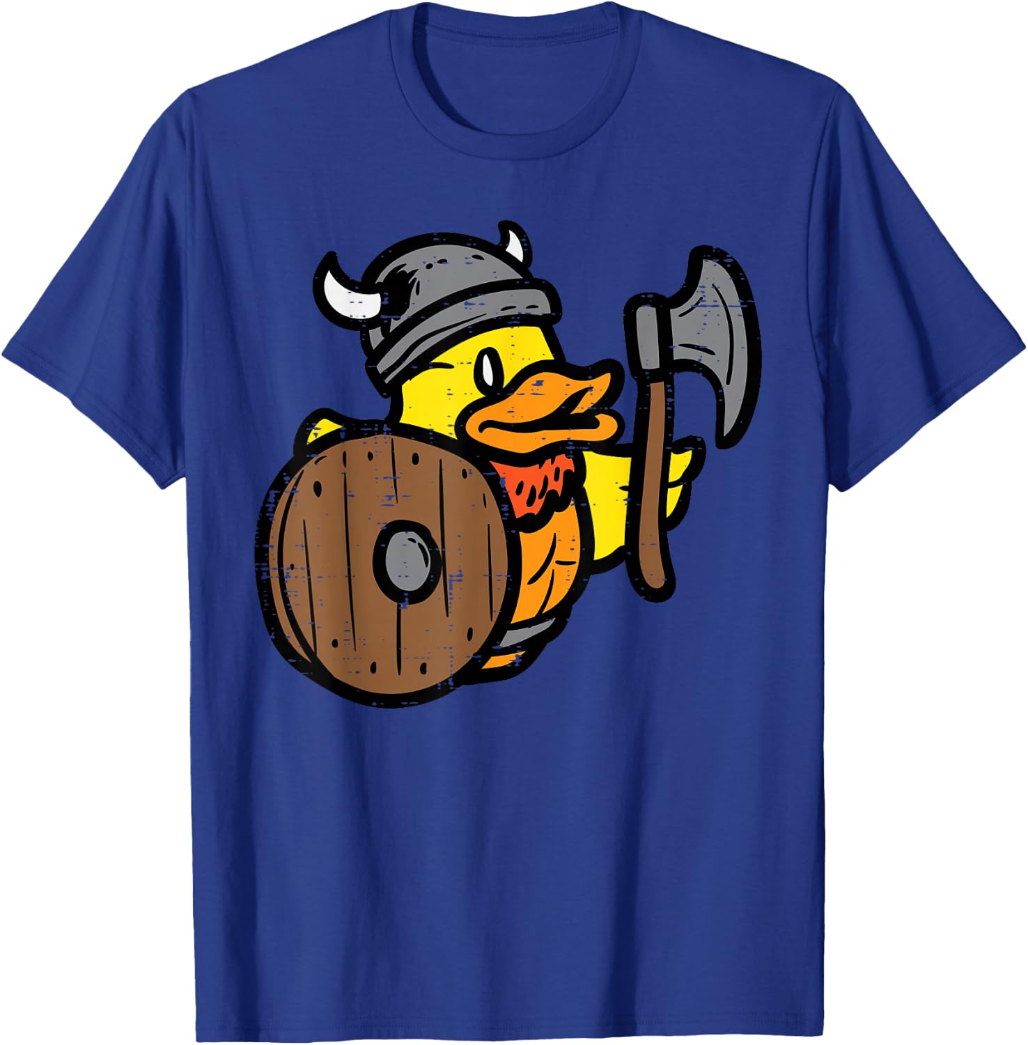 Viking Rubber Duck Funny Norse Toddler Boys Girls Kids Youth T-Shirt - T-Shirt | Royal