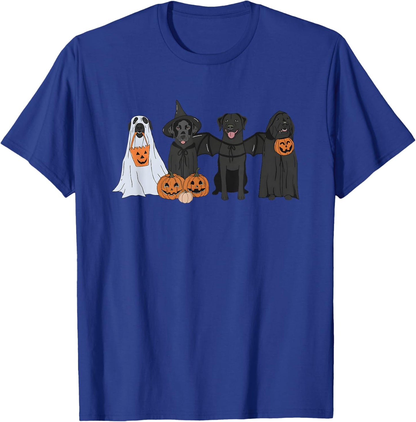 Black Labrador Halloween T-Shirt - T-Shirt | Royal
