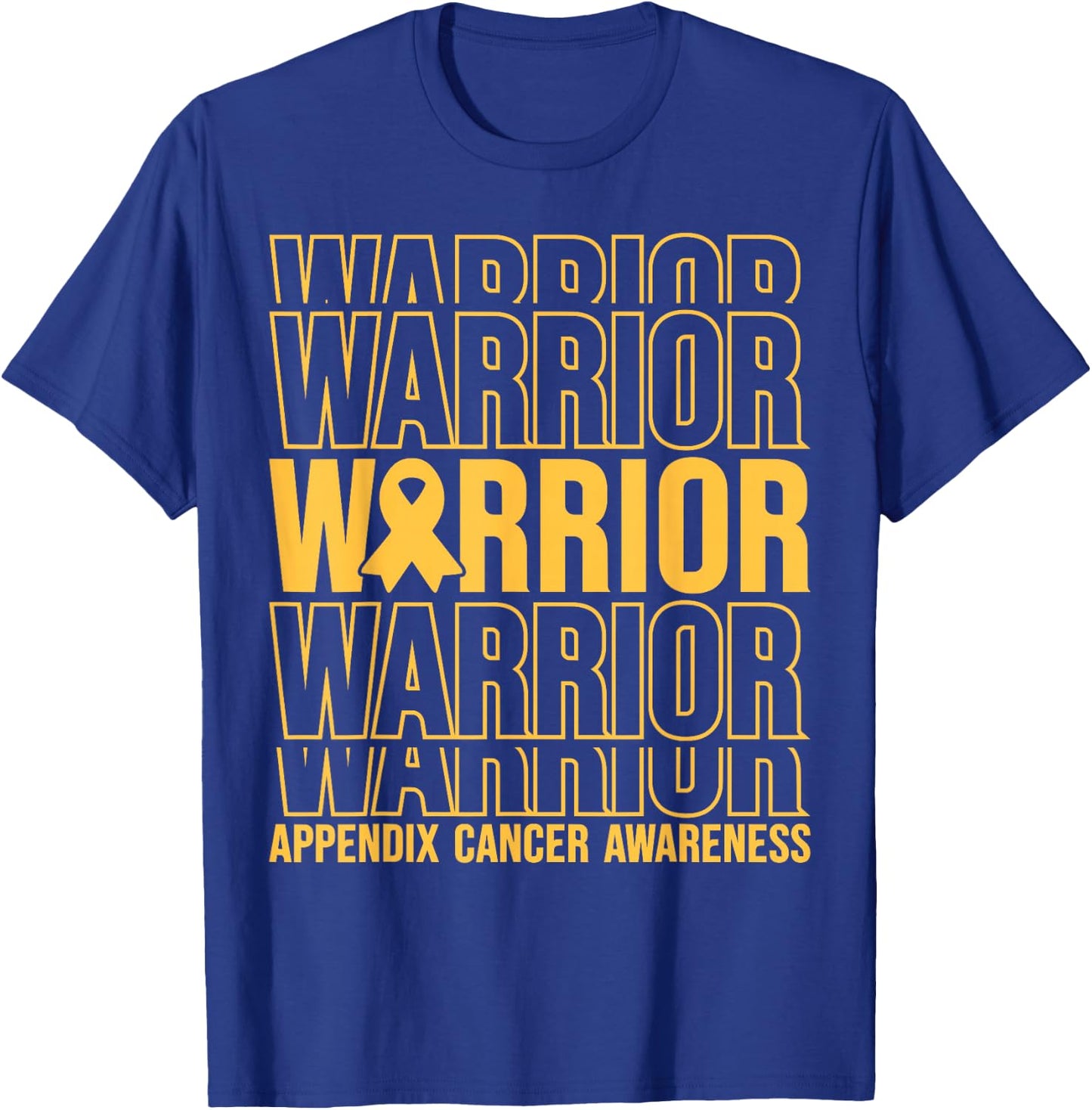 Appendix Cancer Awareness Appendix Cancer Warrior Appendix T-Shirt - T-Shirt | Royal