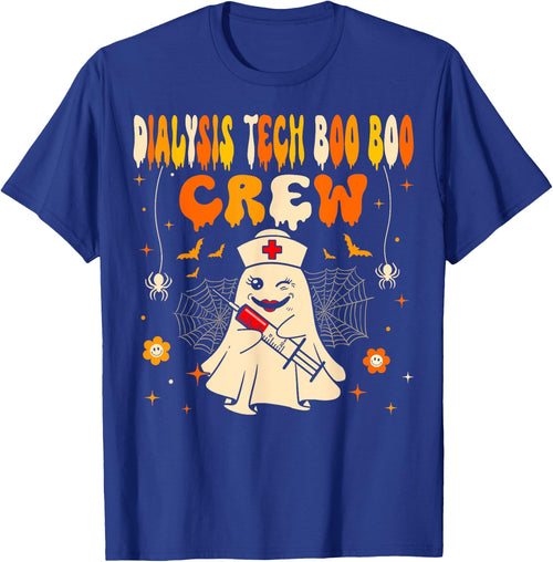 Halloween Dialysis Tech Boo Crew Dialysis Nurse Ghost