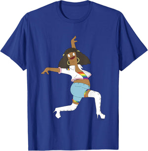 Bob's Burgers Iconic Marshmallow Dancing Chest Poster T-Shirt - T-Shirt | Royal