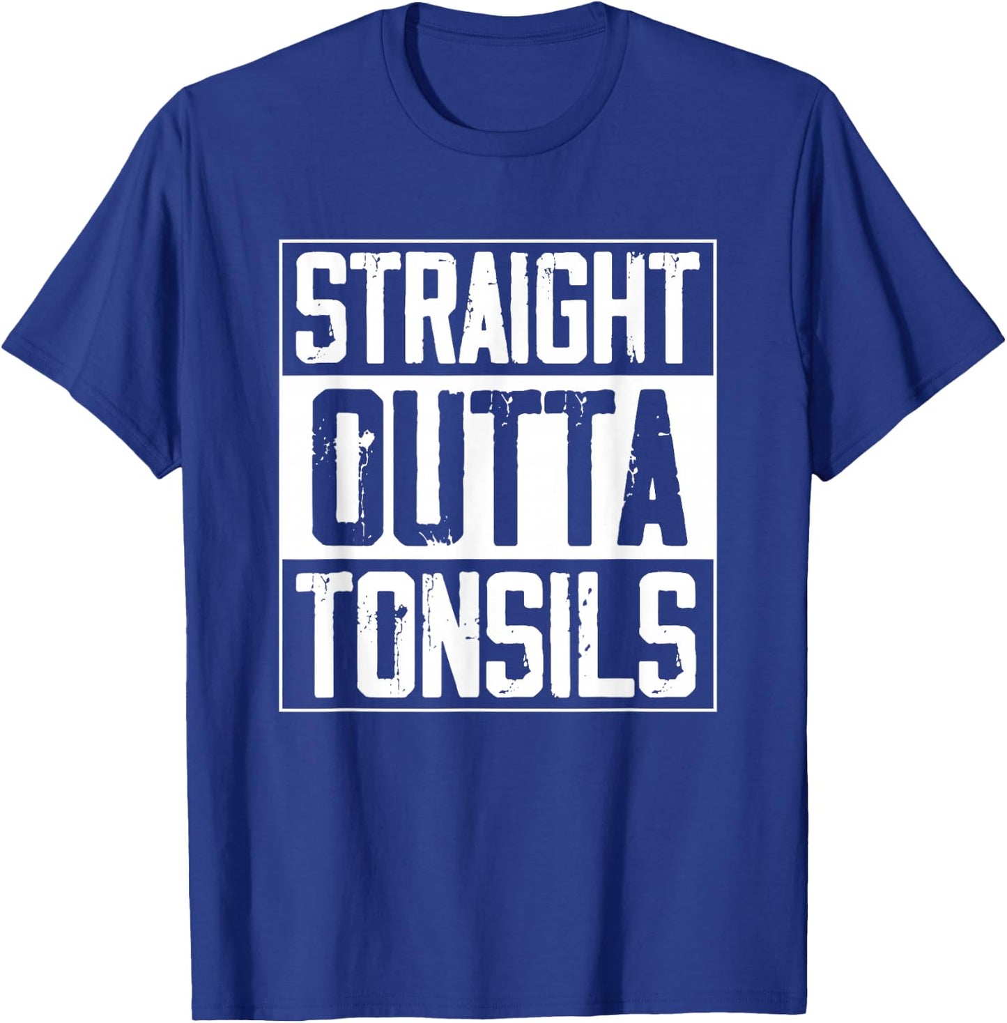Straight Outta Tonsils Kids Tonsillectomy Recovery Tonsils T-Shirt - T-Shirt | Royal