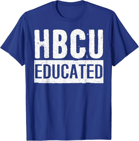 Historical Black College Alumni Gift HBCU Educated T-Shirt - T-Shirt | Royal