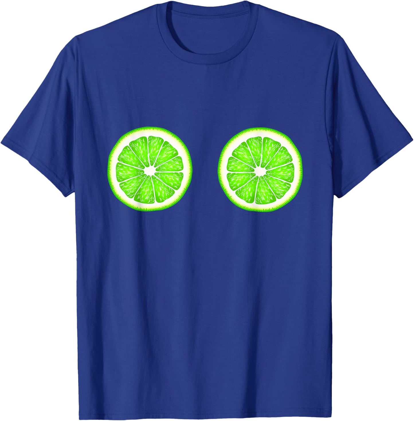 Funny Lime Boobs Titties Breast Tits Boobies Bra T-Shirt - T-Shirt | Royal