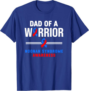 Dad Of A Warrior Noonan Syndrome Awareness T-Shirt - T-Shirt | Royal