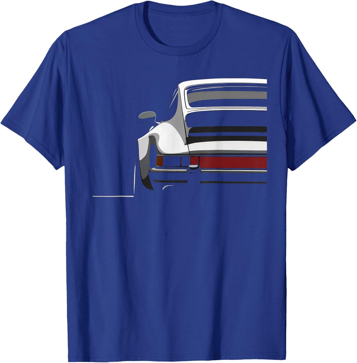 Legendary Racing Sports Car Iconic Racing Car Silhouette T-Shirt - T-Shirt | Royal