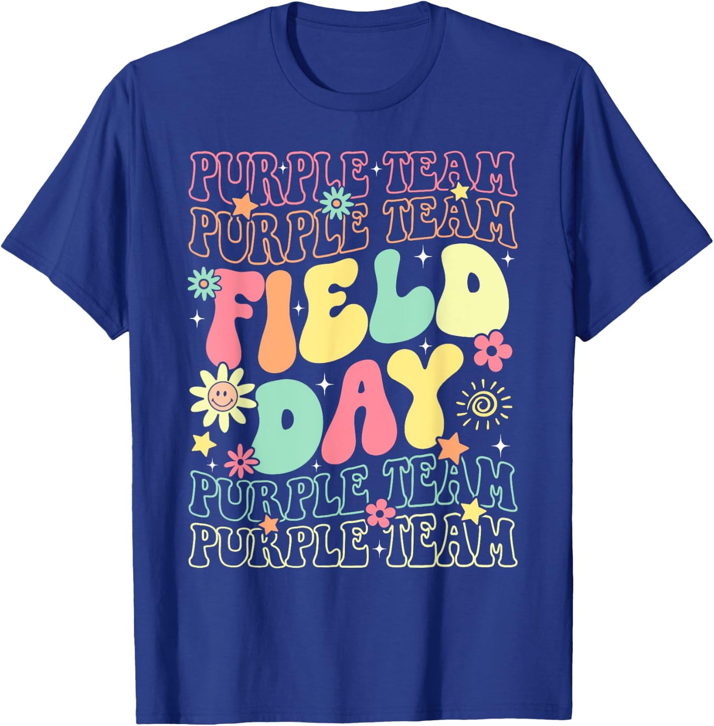 Field Day Purple Team Color War Camp Team Game Competition T-Shirt - T-Shirt | Royal