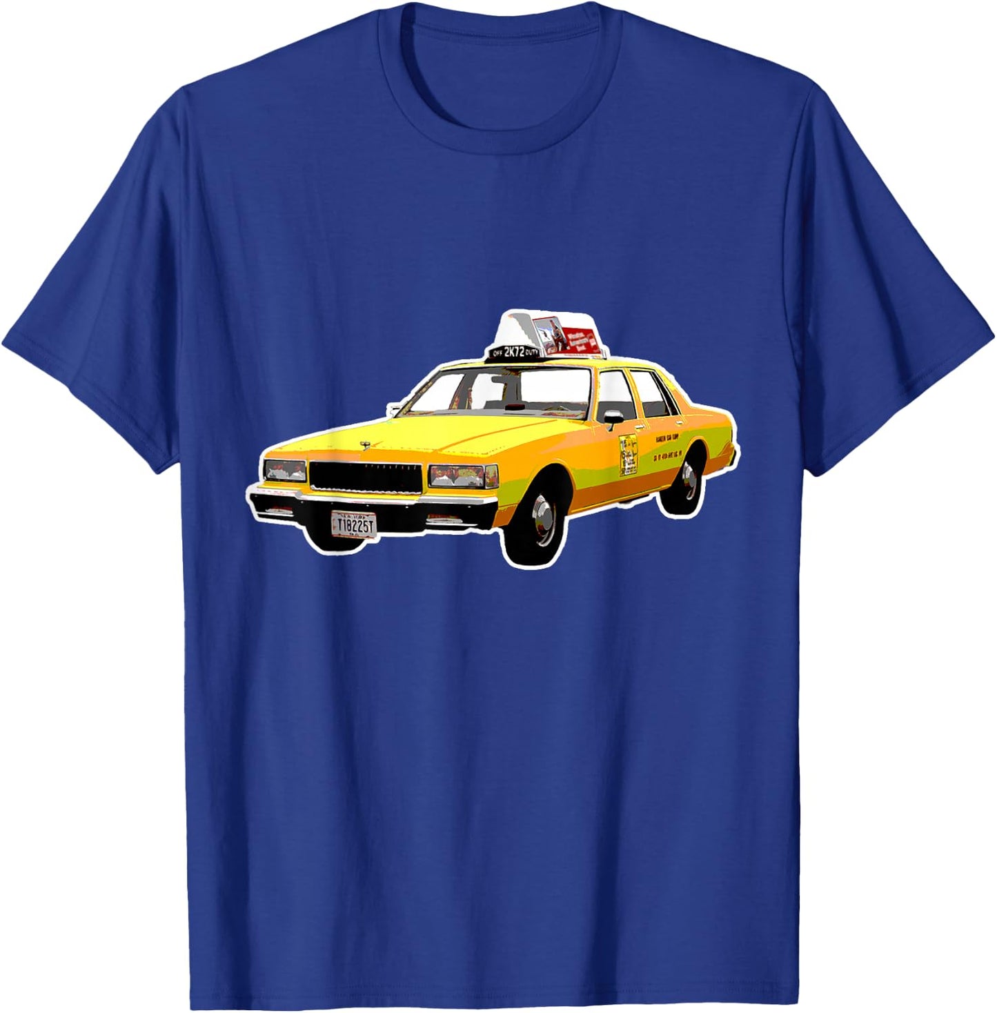 NYC Yellow Old School Taxi Cab Driver Retro New York City T-Shirt - T-Shirt | Royal