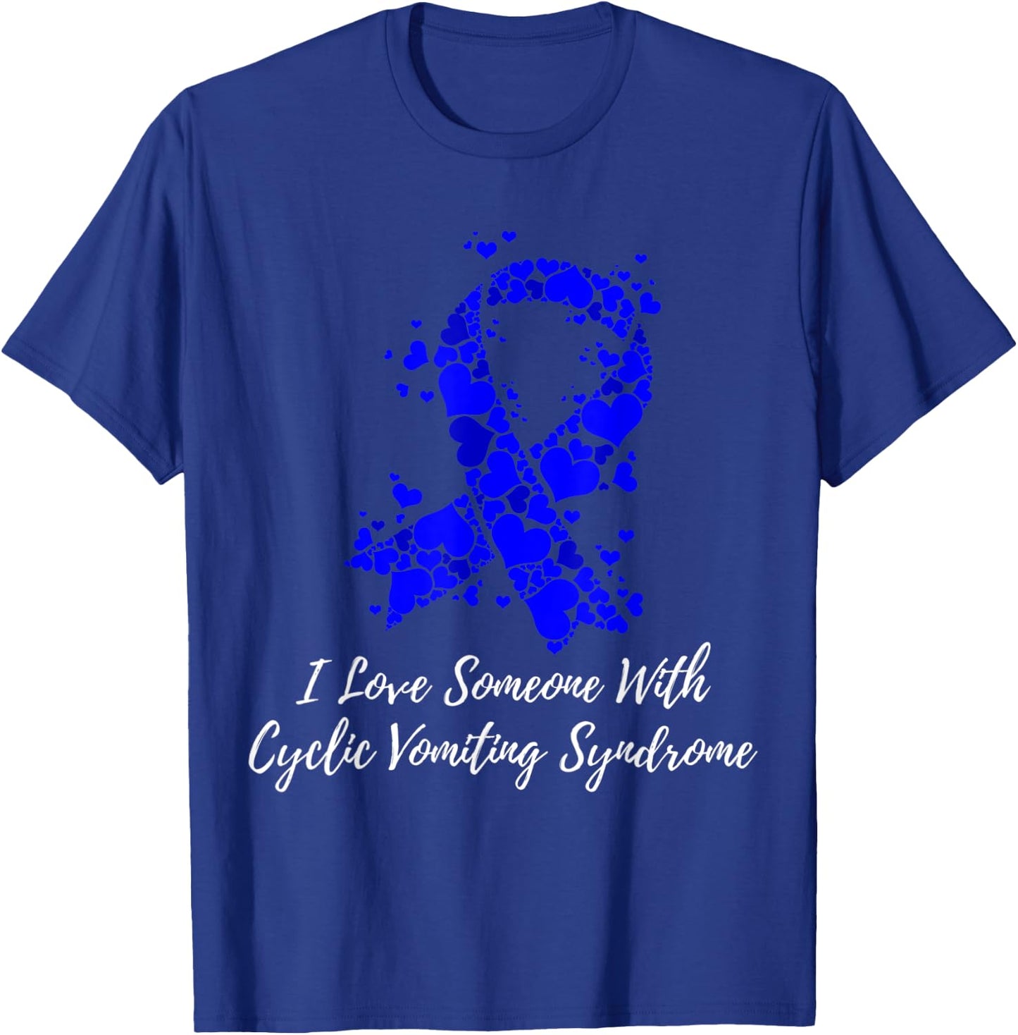 I Love Someone With Cyclic Vomiting Syndrome CVS Awareness T-Shirt - T-Shirt | Royal