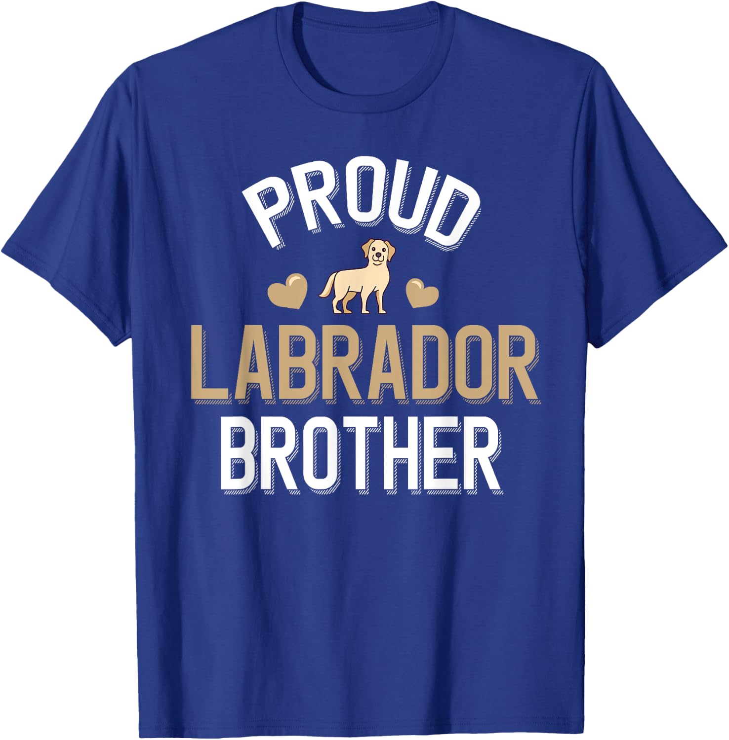 Cute Proud Yellow Lab Brother T-Shirt - T-Shirt | Royal