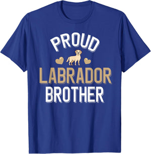 Cute Proud Yellow Lab Brother T-Shirt - T-Shirt | Royal