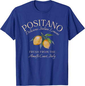 Positano Delicious Italian Lemons Fresh from Italy T-Shirt - T-Shirt | Royal