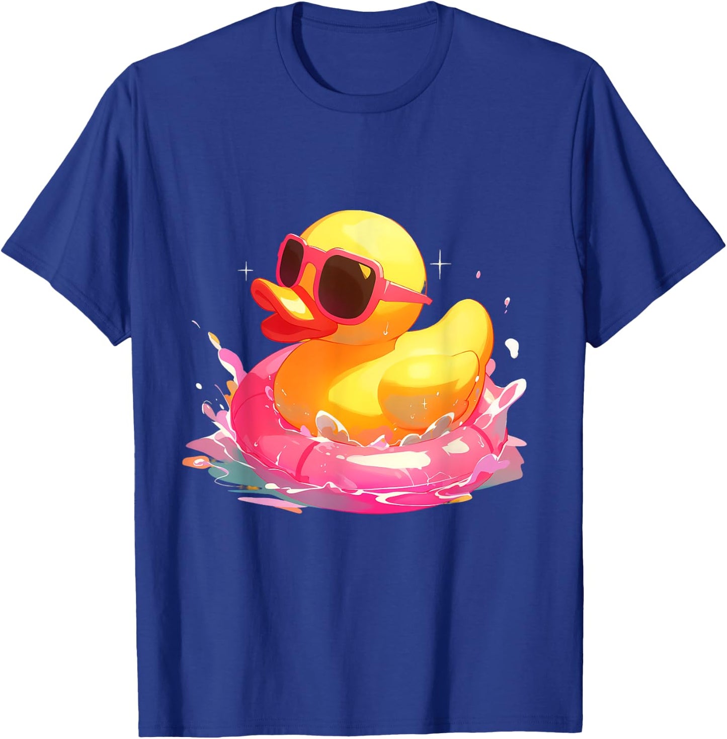 Rubber Duck Rubber Duckling Swimming Rubber Duck Lover T-Shirt - T-Shirt | Royal