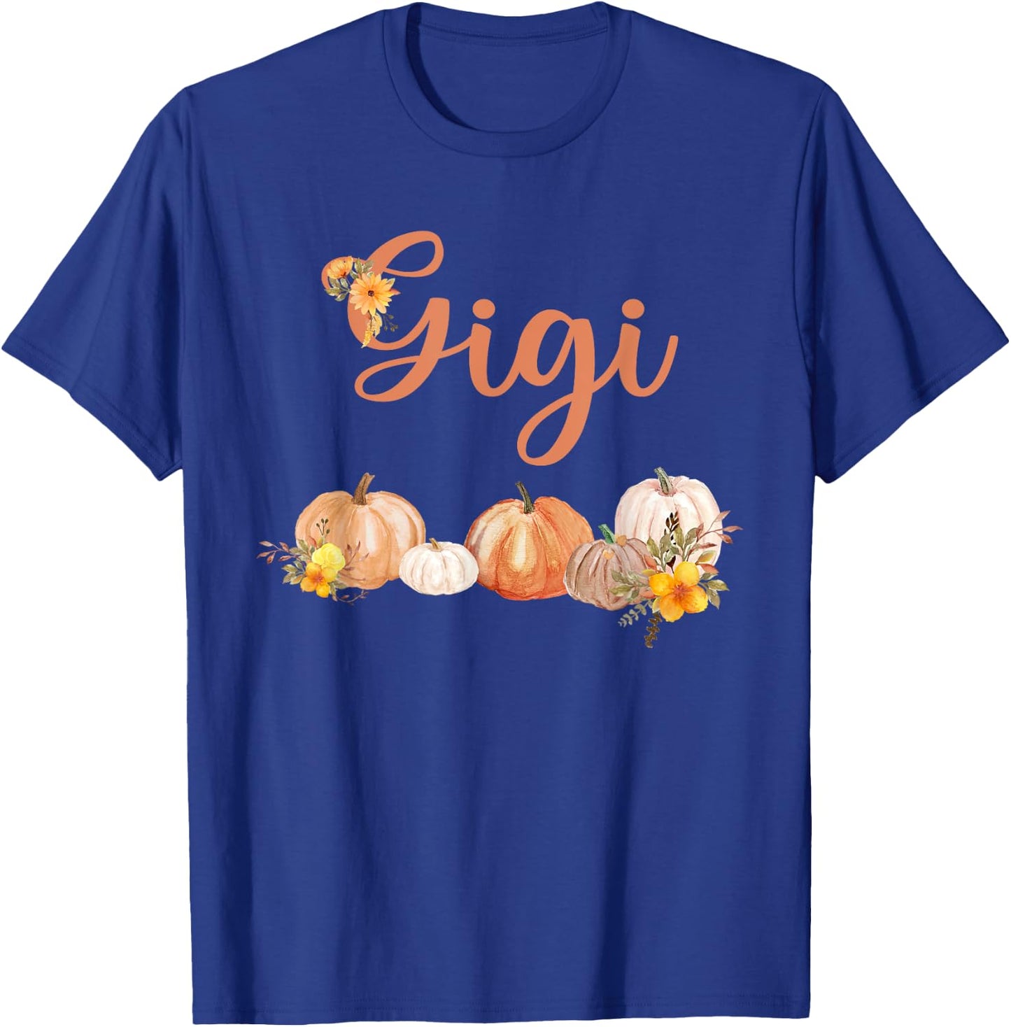 Gigi of Little Pumpkin First Birthday Autumn Pumpkin T-Shirt - T-Shirt | Royal