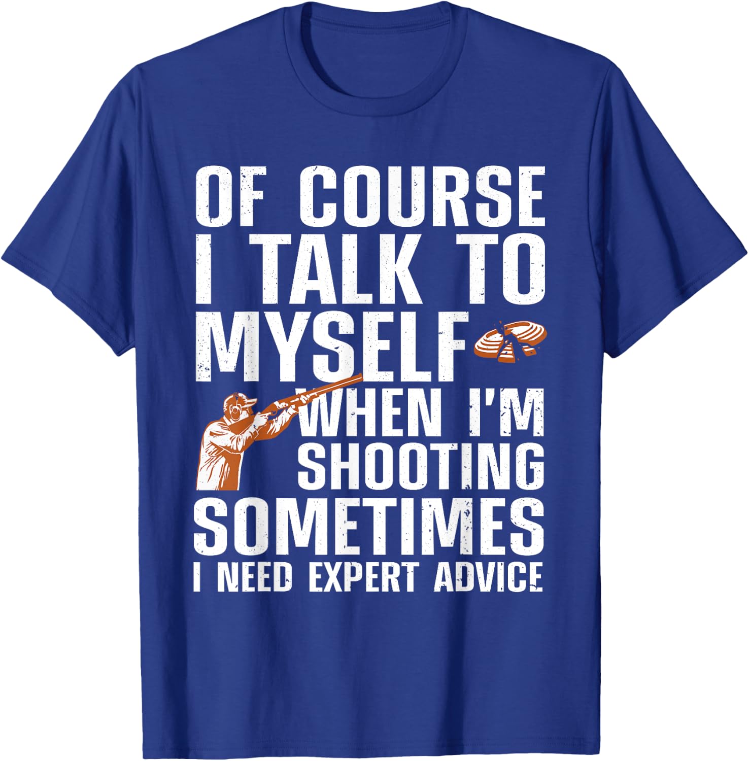 Funny Trap Shooting Women Clay Skeet Trap Shooting T-Shirt - T-Shirt | Royal