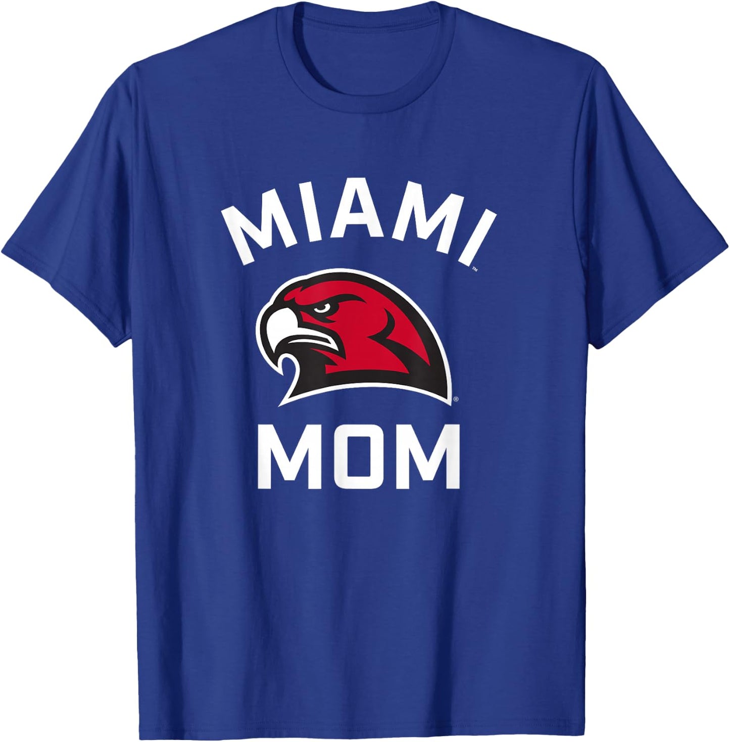 Miami University Ohio Redhawks Arched Mom T-Shirt - T-Shirt | Royal