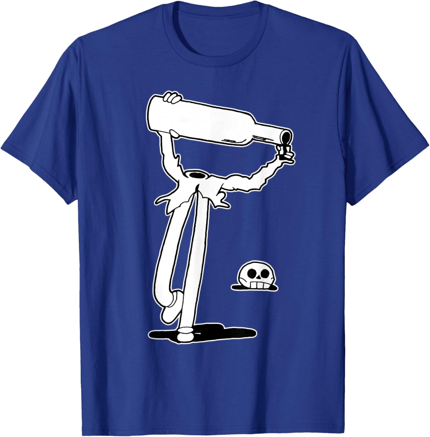 Koko the Clown Ghost Drinking T-Shirt - T-Shirt | Royal