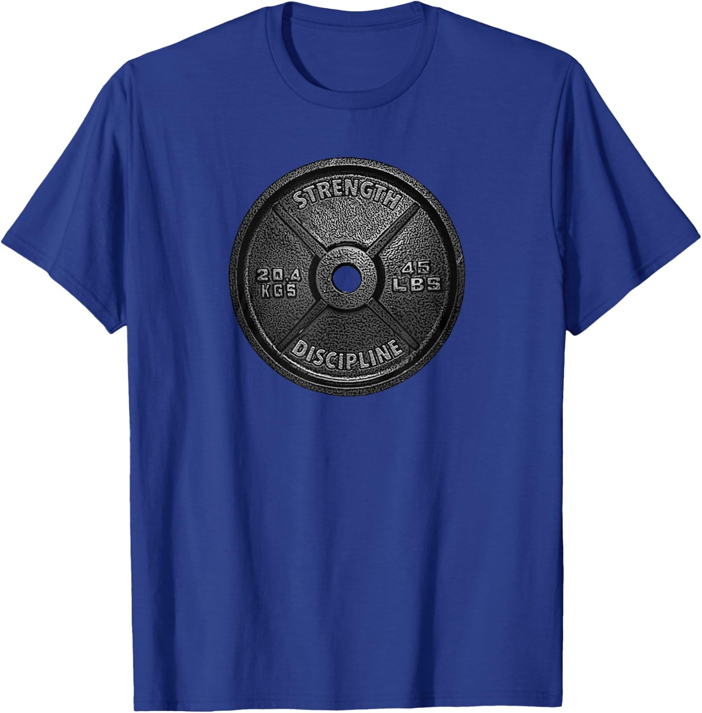 Weightlifting 45 LB Plate Gift Bodybuilders T-Shirt - T-Shirt | Royal