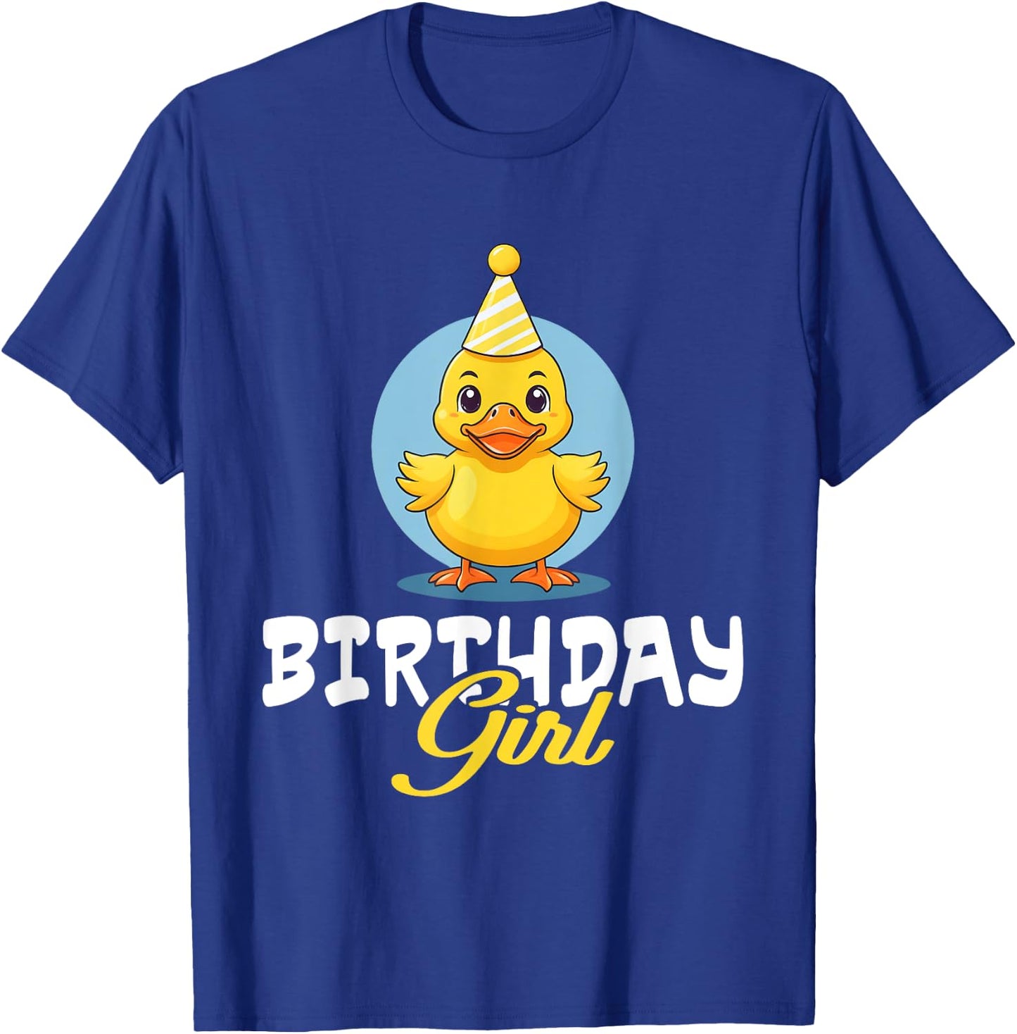 Birthday Girl Rubber Duck Lovers Bday Duck Party Girls Kids T-Shirt - T-Shirt | Royal