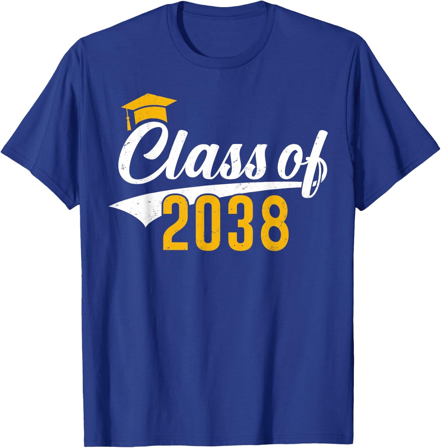 Class of 2038 Grow With Me Kindergarten K-12 Class of 2038 T-Shirt - T-Shirt | Royal