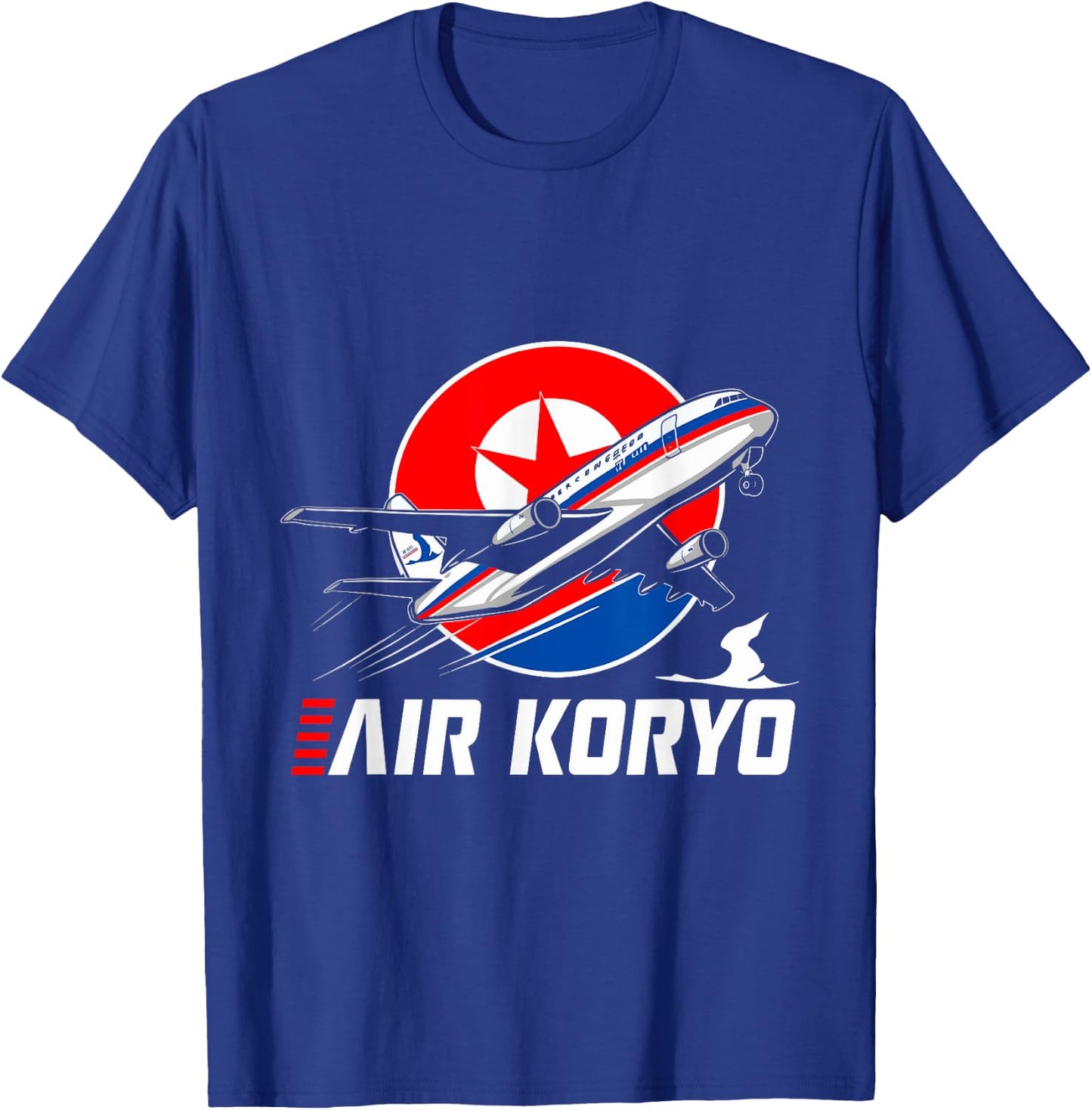 Air Koryo North Korean Plane Carrier soviet tupolev Kim Jong T-Shirt - T-Shirt | Royal
