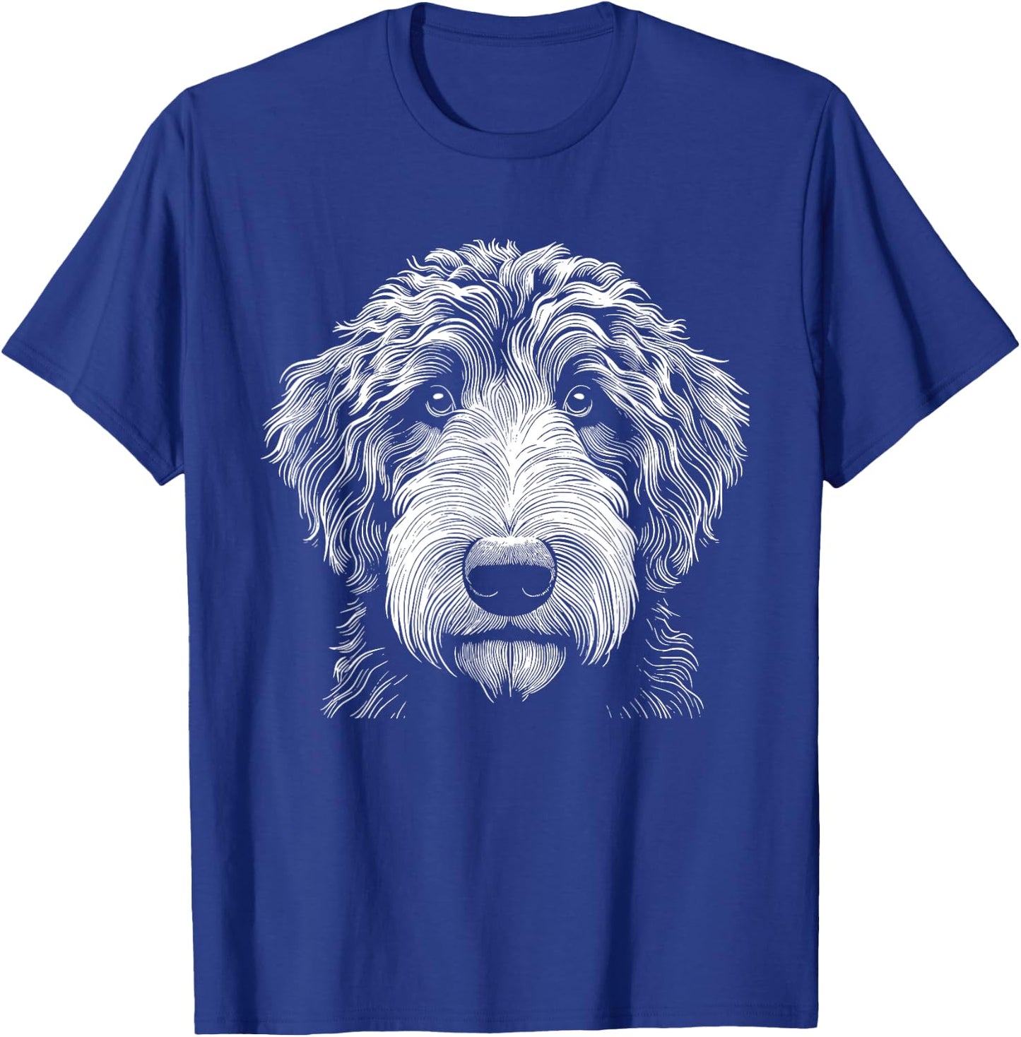 Dog Fingerprint - Aussiedoodle Dad Mom T-Shirt - T-Shirt | Royal