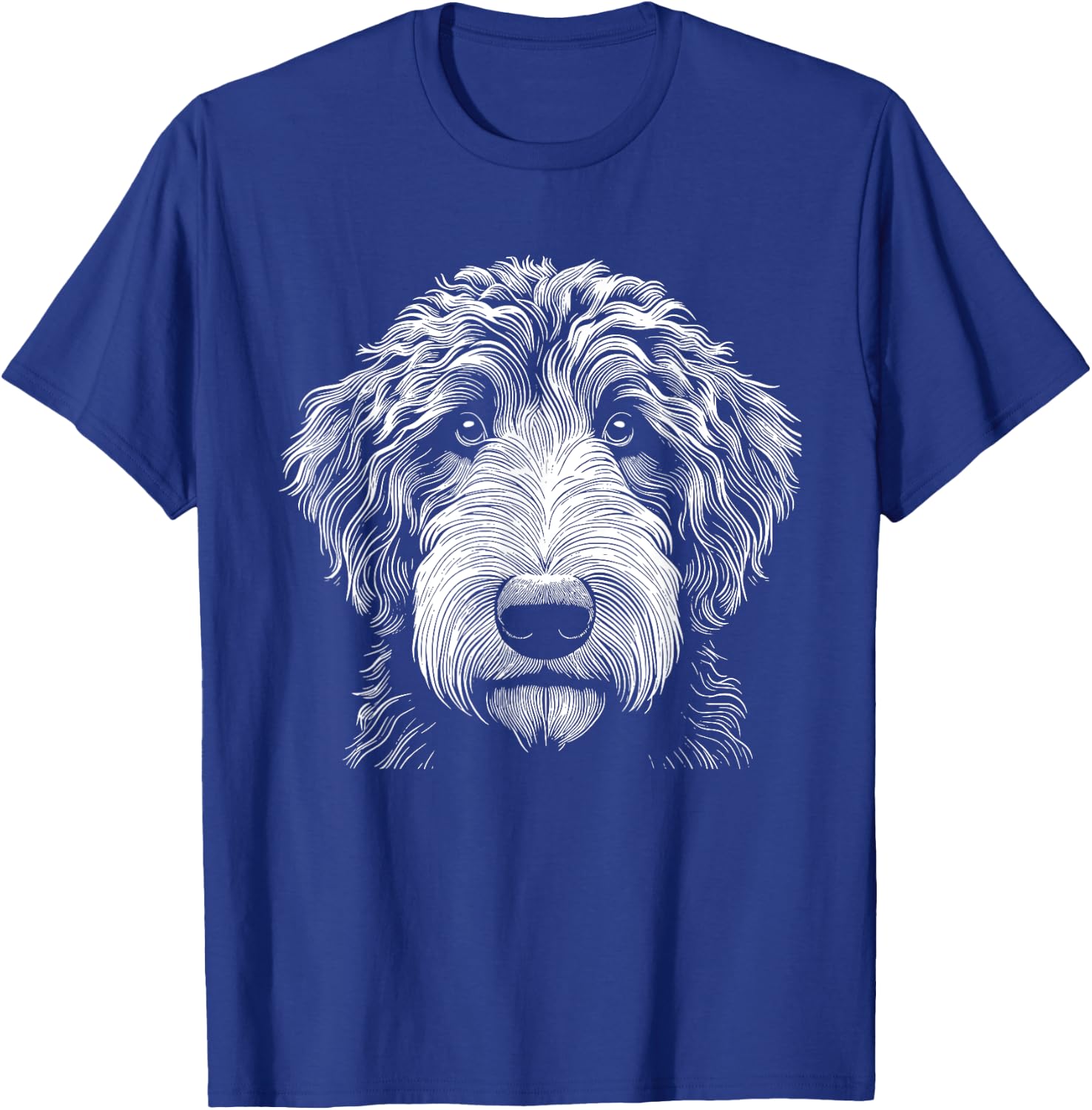 Dog Fingerprint - Aussiedoodle Dad Mom T-Shirt - T-Shirt | Royal
