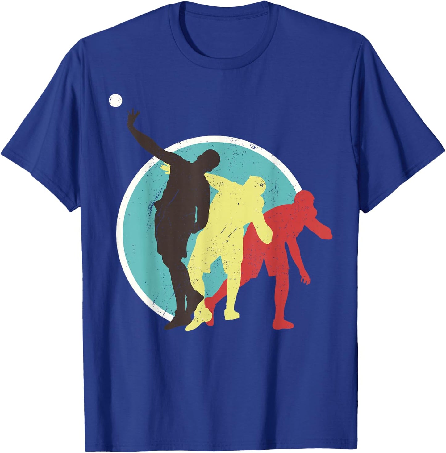 Athlete Vintage Retro Style Shot Put Track T-Shirt - T-Shirt | Royal