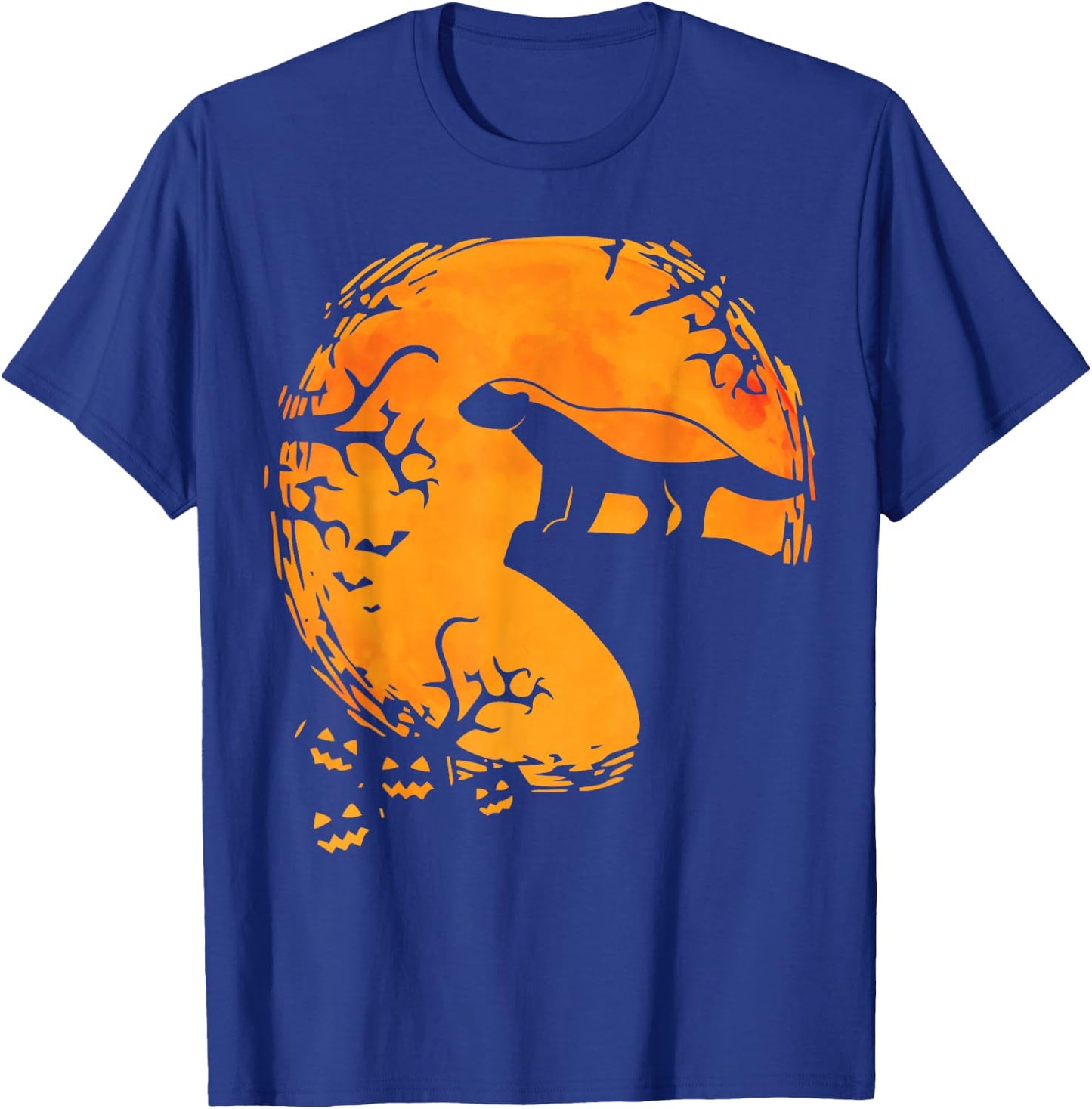 Honey Badger Halloween Moon Silhouette Spooky Honey Badger T-Shirt - T-Shirt | Royal