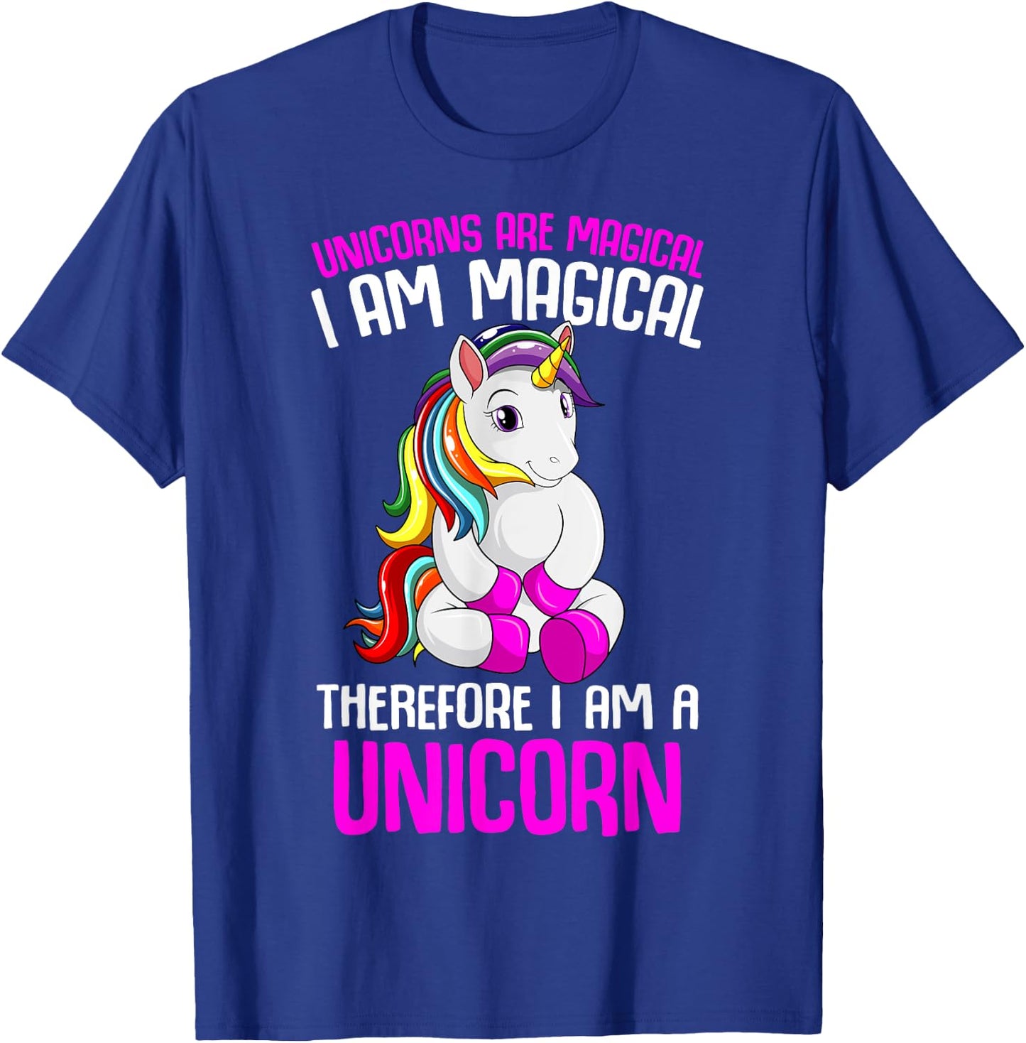 Unicorns Are Magical Unicorn Lover Kids Girls Youth Women T-Shirt - T-Shirt | Royal
