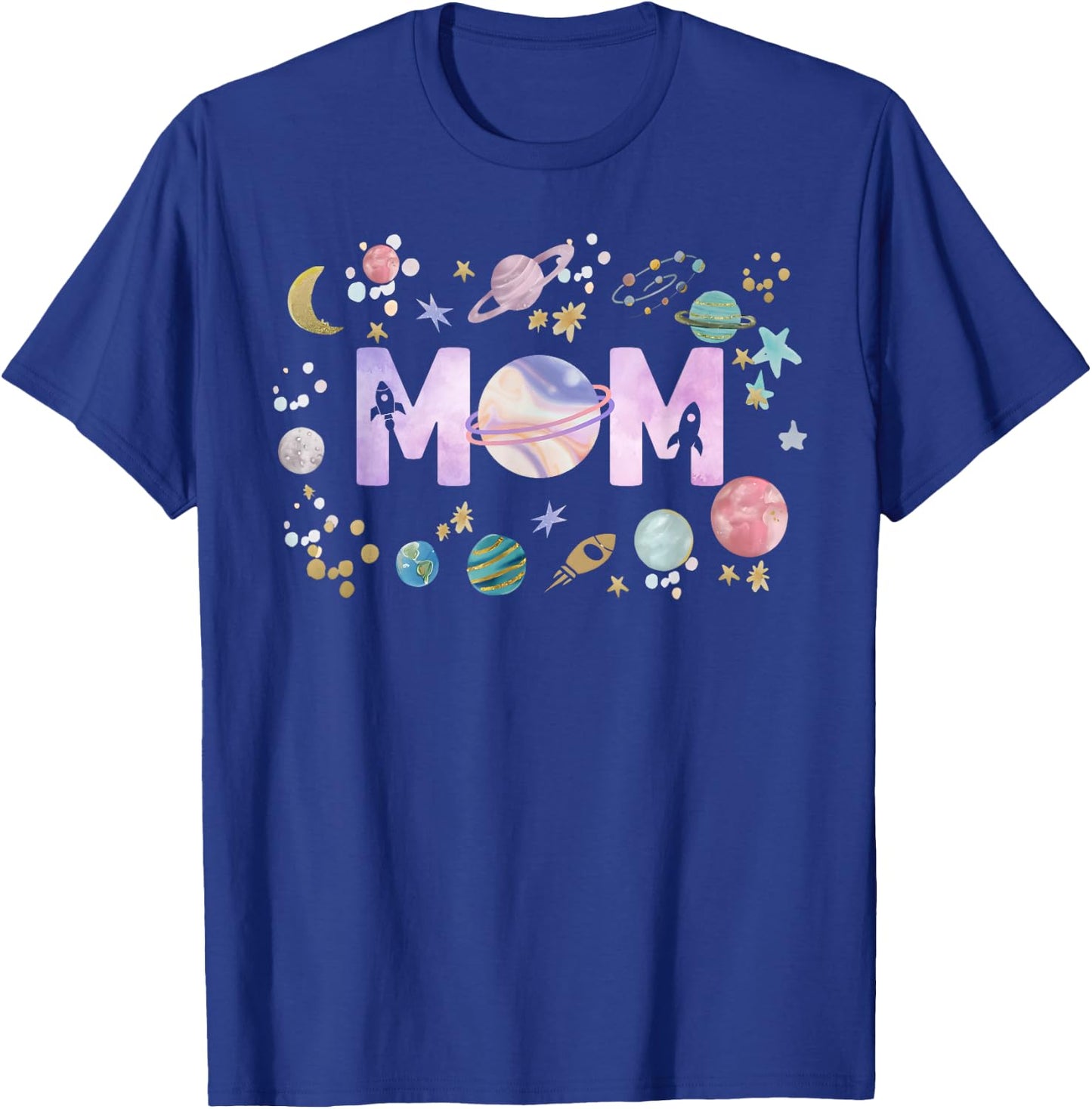 Mom Outer Space Galaxy Birthday Girl 1st Trip Around The Sun T-Shirt - T-Shirt | Royal