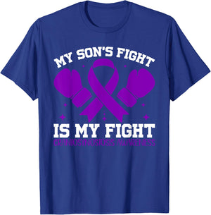 My Son's Fight Is My Fight Craniosynostosis Awareness T-Shirt - T-Shirt | Royal