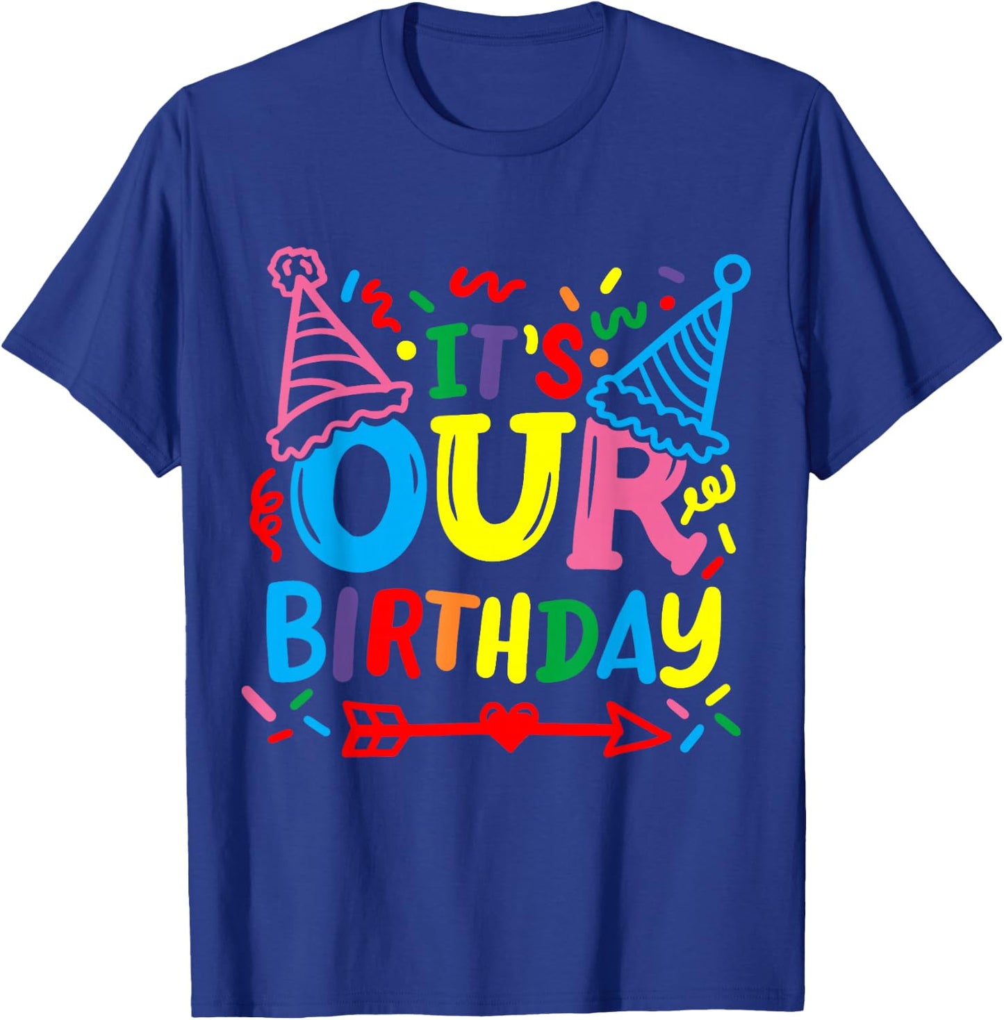 Twins Twin It's our Birthday T-Shirt - T-Shirt | Royal