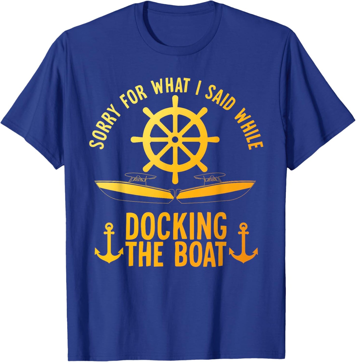 Funny Boating Art Women Boater Pontoon Boat Lover T-Shirt - T-Shirt | Royal
