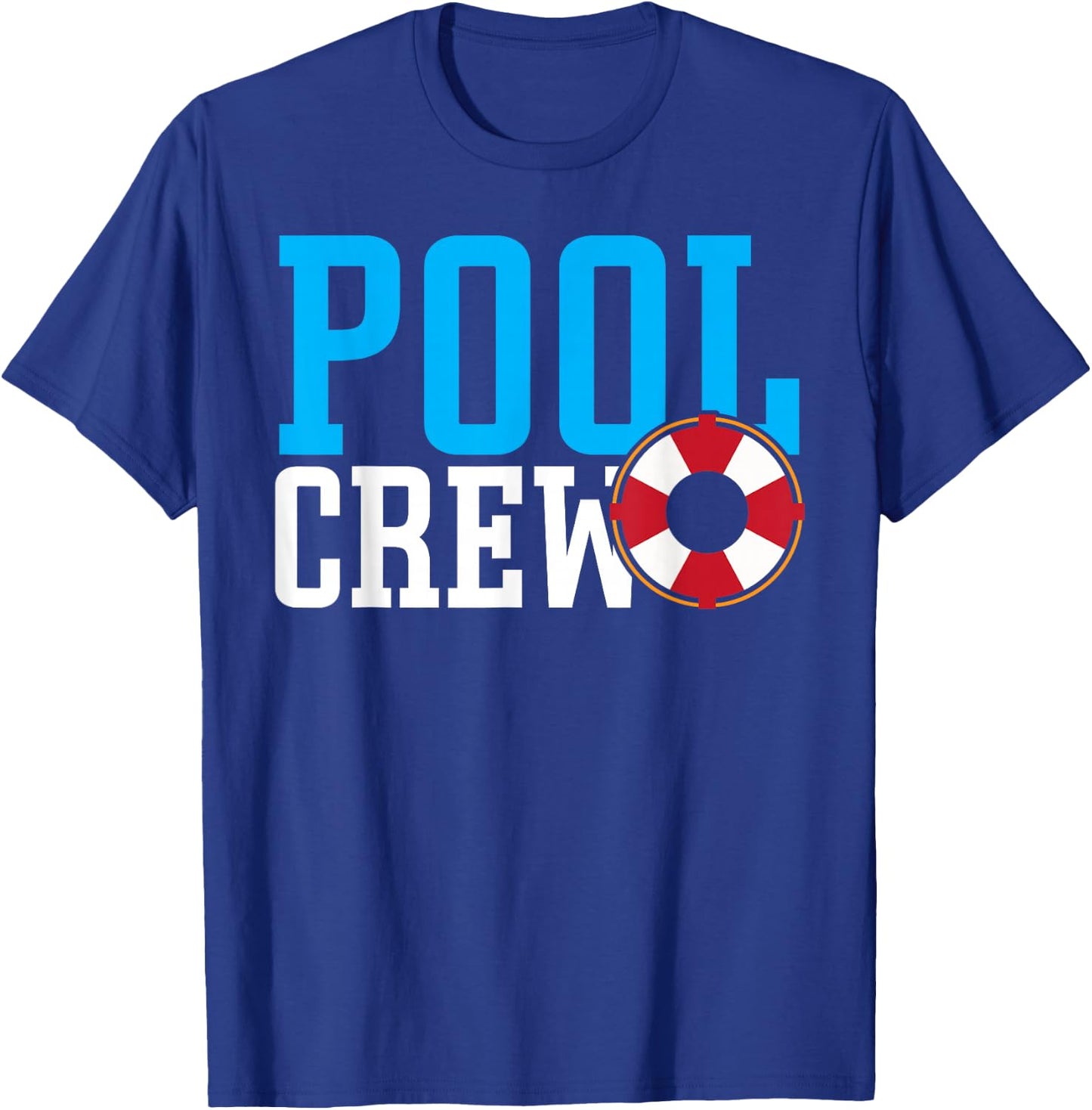 Pool Crew Kids Pool Staff Lifeguard Boys Swimming Pool T-Shirt - T-Shirt | Royal