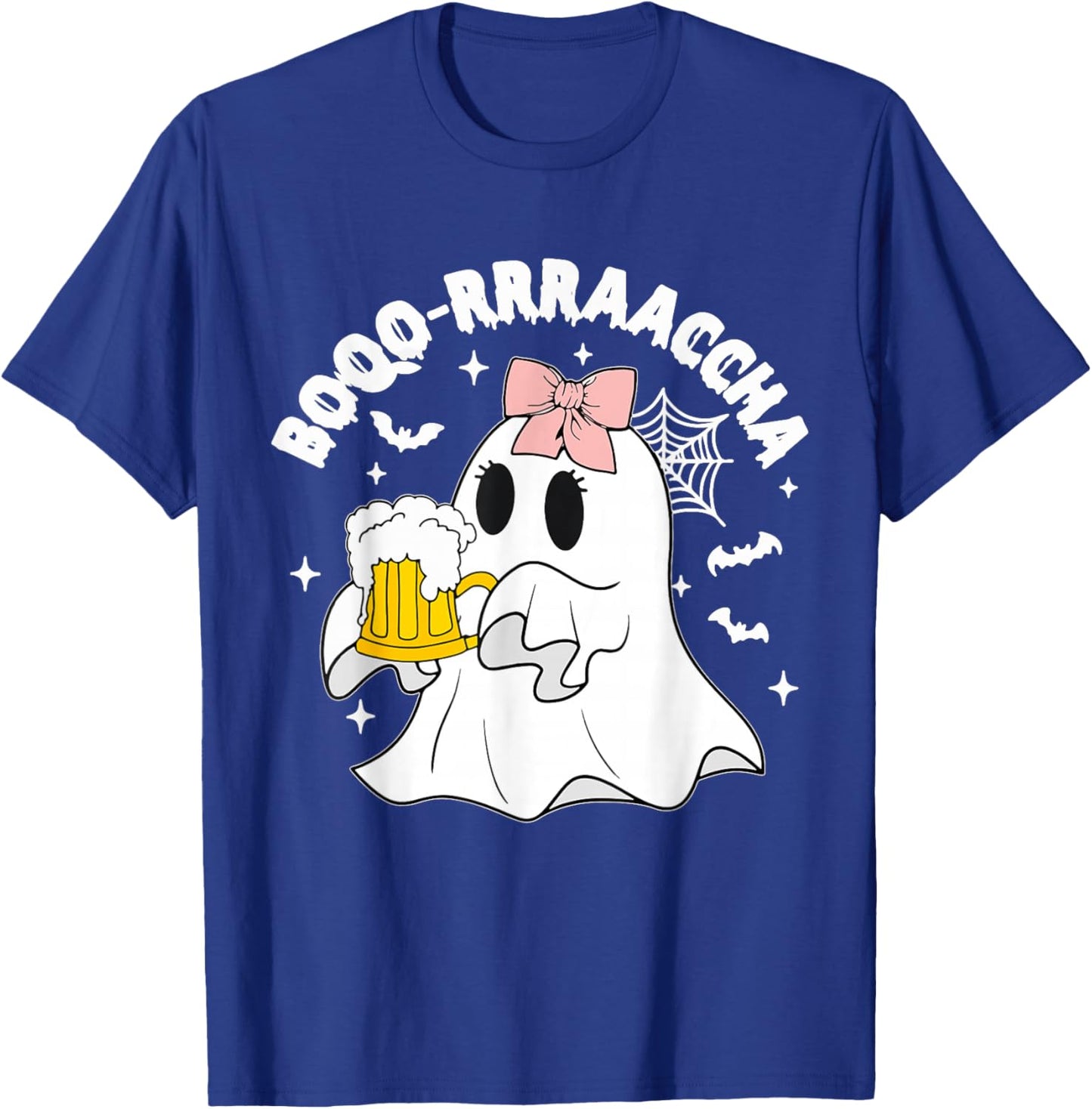 Boo-racha Funny Halloween Ghost Beer Design Borracha Funny T-Shirt - T-Shirt | Royal