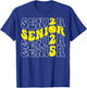 Groovy Senior 2025 Softball Class of 2025 Graduation Senior T-Shirt - T-Shirt | Royal