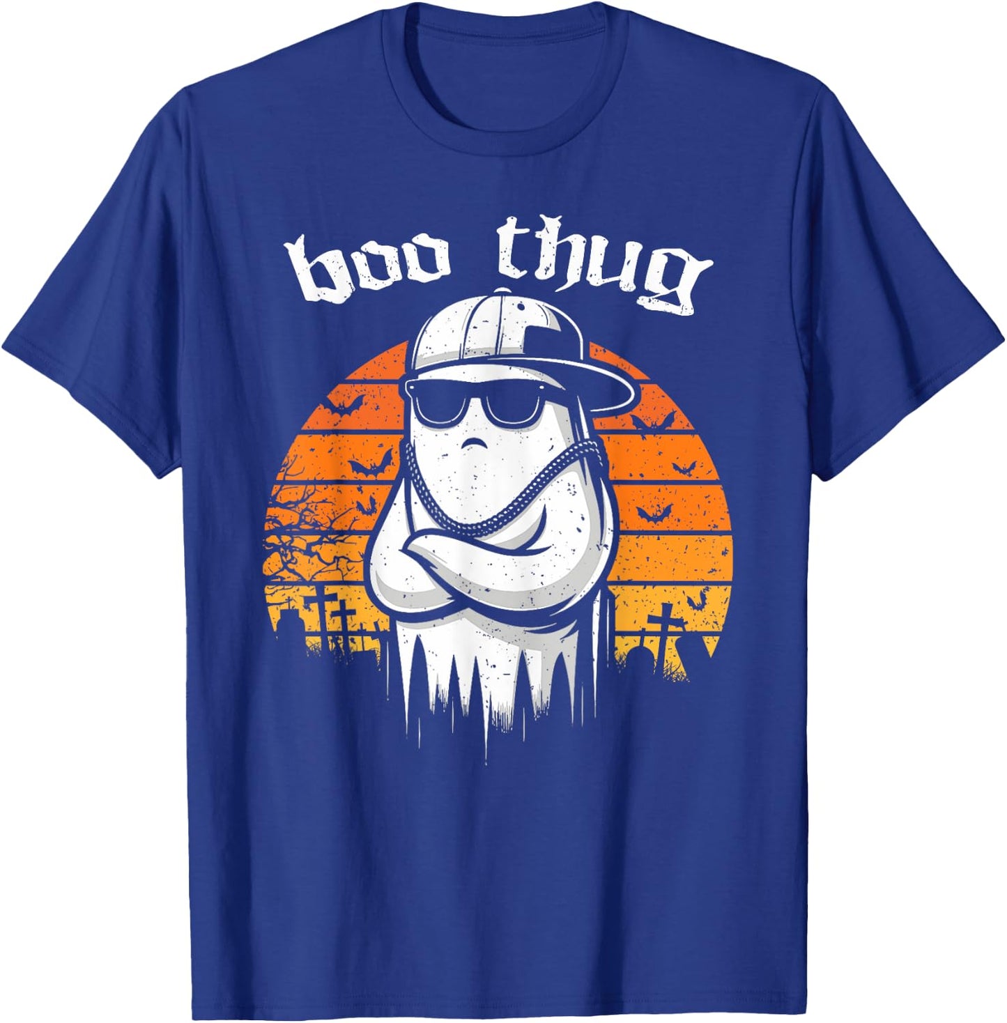 Boo Thug Ghost Life Matching Halloween Costume Men Women T-Shirt - T-Shirt | Royal