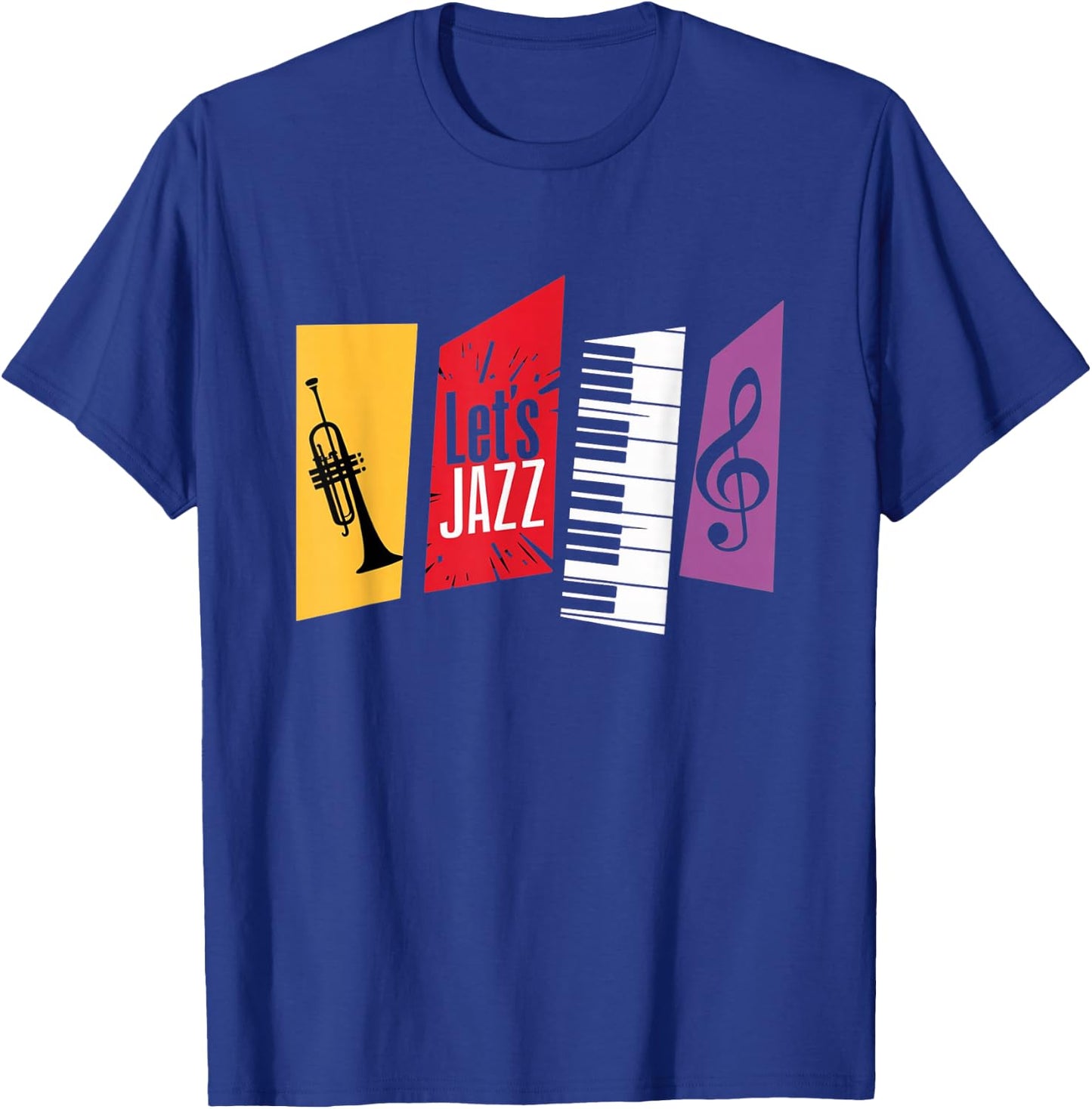 Jazz Funk & Soul - Afro Retro Vintage Music T-Shirt - T-Shirt | Royal