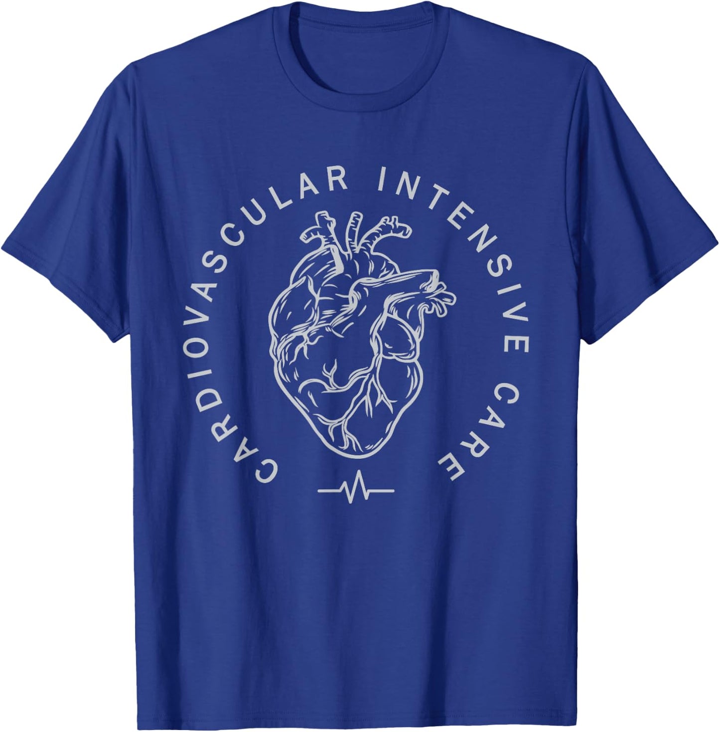 Cardiovascular Intensive Care Heart Cardiac ICU CVICU Nurse T-Shirt - T-Shirt | Royal