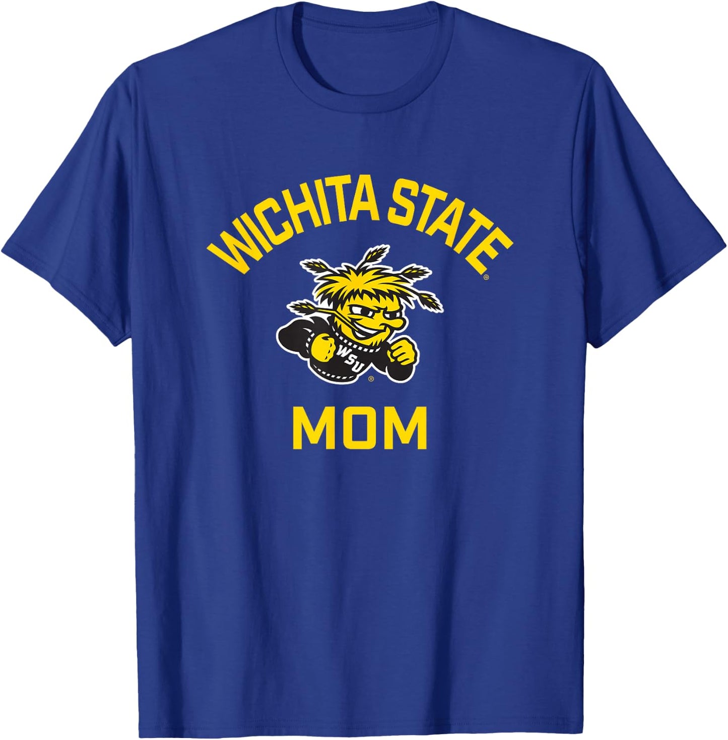 Wichita State University Shockers Arched Mom T-Shirt - T-Shirt | Royal