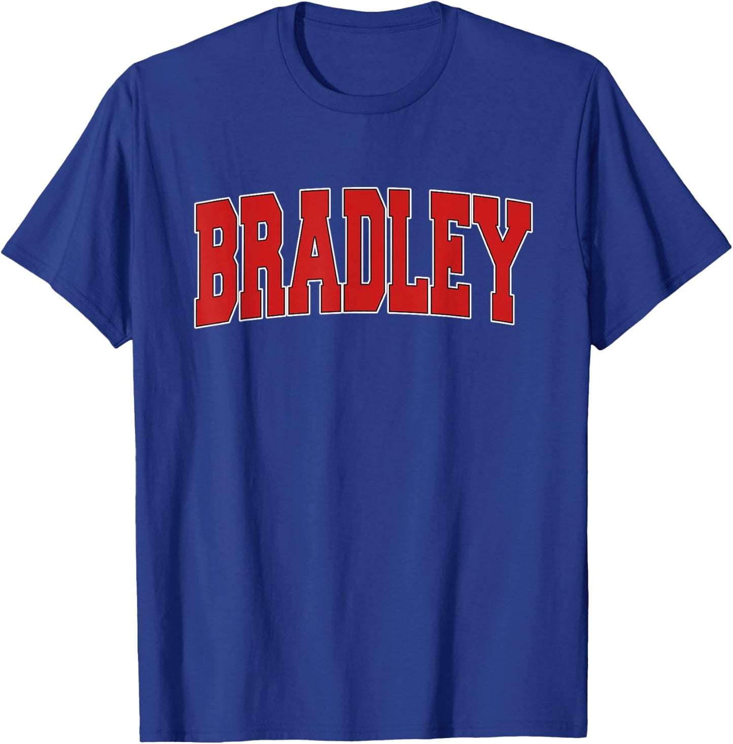 BRADLEY IL ILLINOIS Varsity Style USA Vintage Sports T-Shirt - T-Shirt | Royal