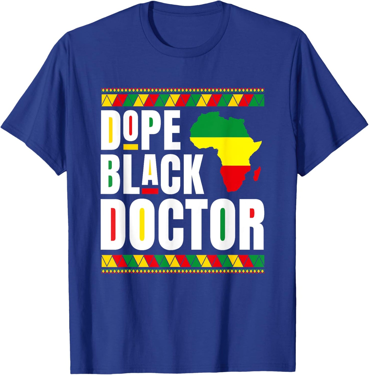 African American Hospital Physician Dope Black Doctor T-Shirt - T-Shirt | Royal