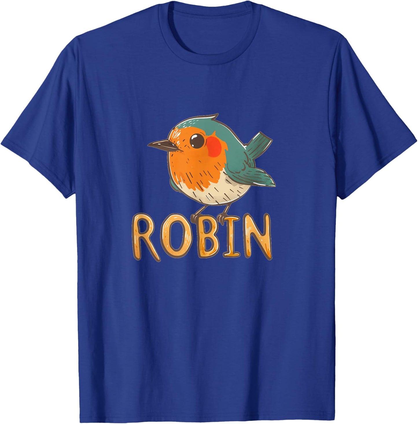 Funny Robin Passerine for Kids and Toddler T-Shirt - T-Shirt | Royal